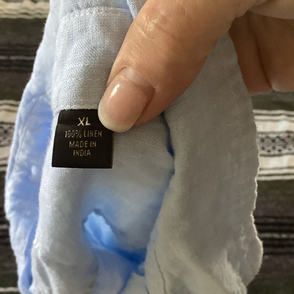 Tasso Elba 100% Linen button down-SZ XL - Picture 4 of 4